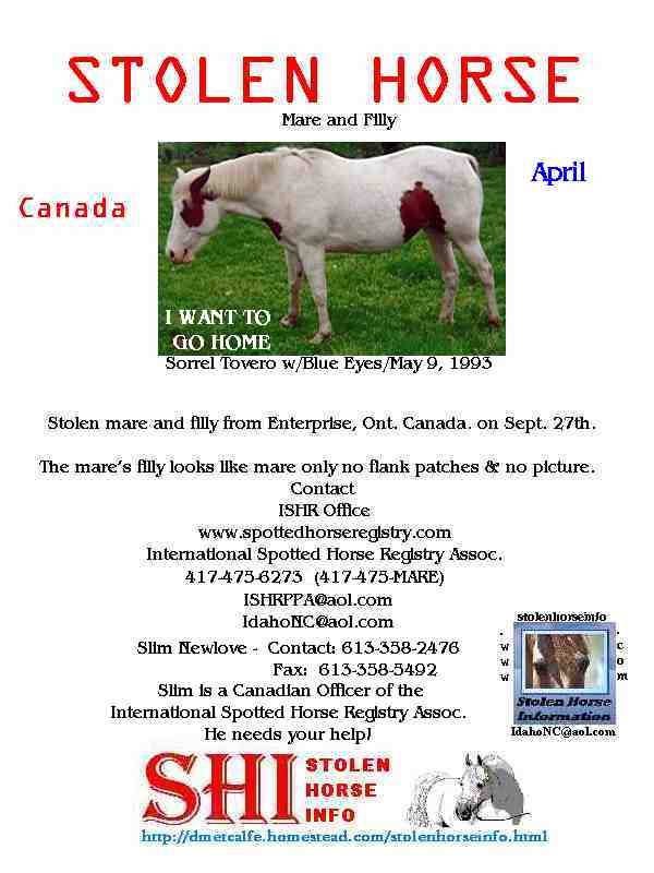 Click on flyer to go to SHI home page.